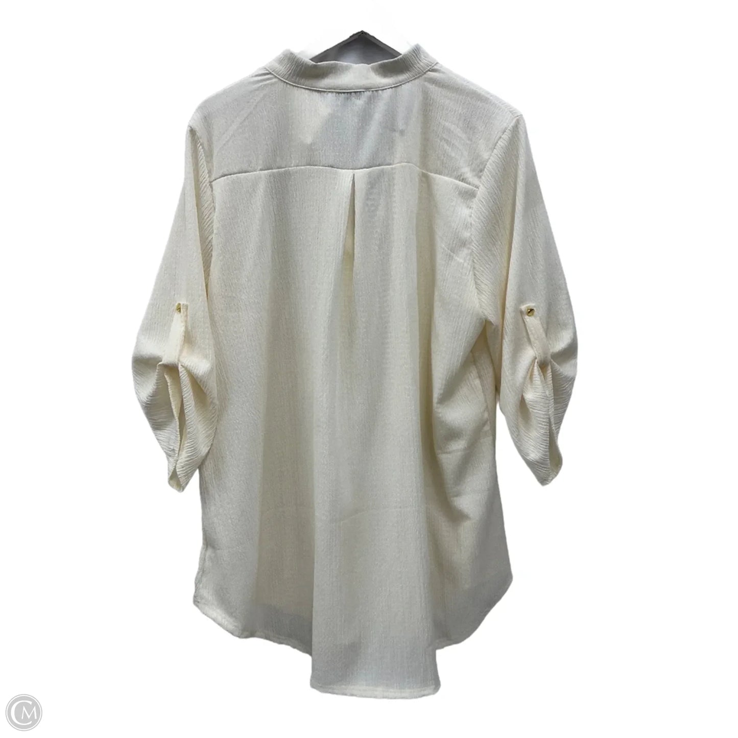 Top Short Sleeve By Heimish Usa In Cream, Size: 3x