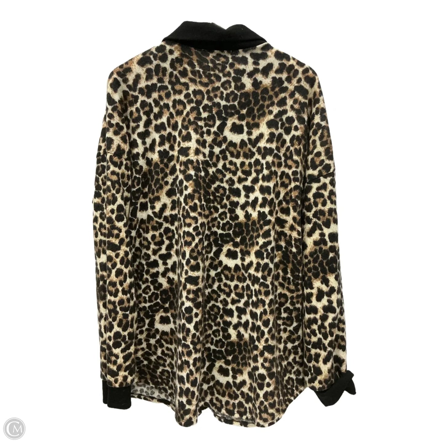 Top Long Sleeve By Heimish Usa In Animal Print, Size: 3x