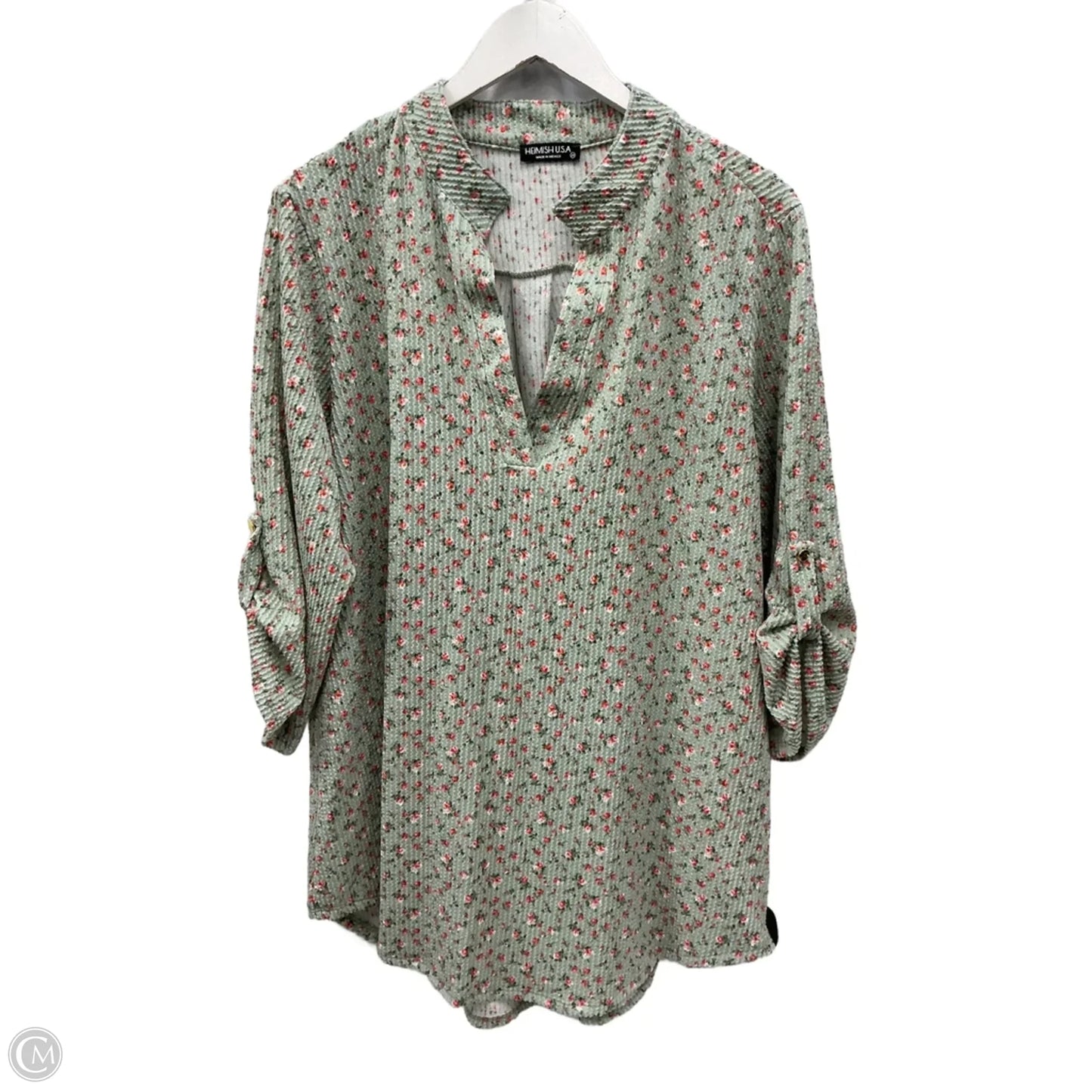 Top 3/4 Sleeve By Heimish Usa In Green, Size: 3x