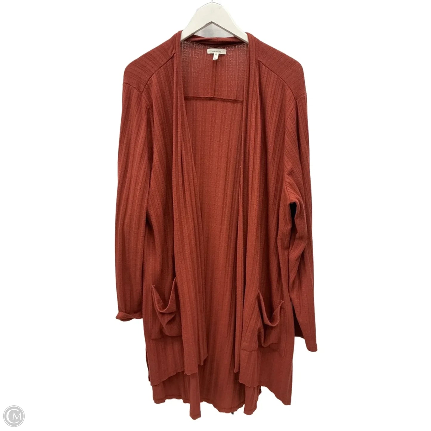 Cardigan By Maurices In Orange, Size: 2x