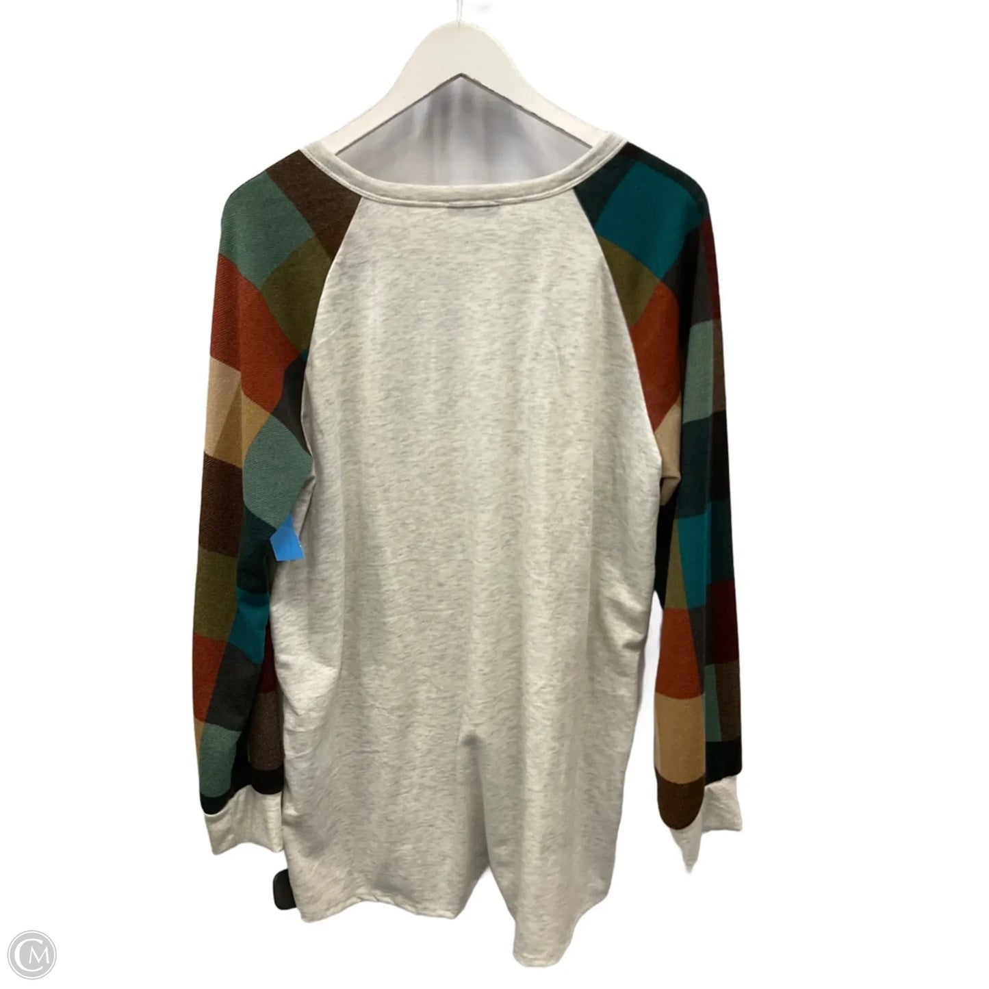 Top Long Sleeve By Heimish Usa In Grey, Size: 2x