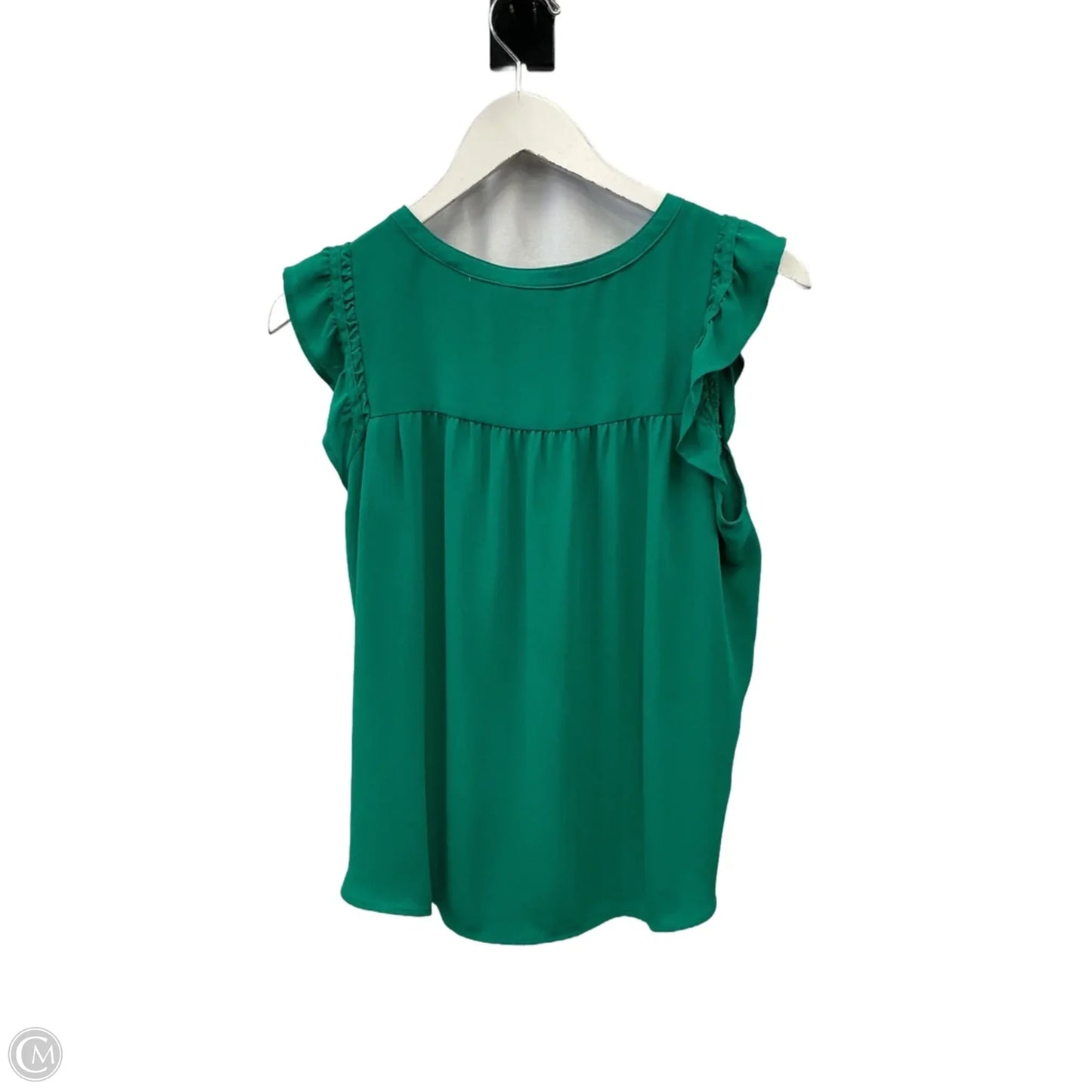 Top Sleeveless By Loft In Green, Size: S