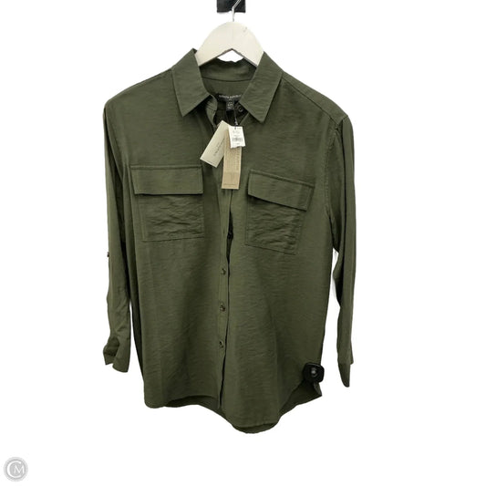 Top Long Sleeve By Banana Republic In Green, Size: Xxs