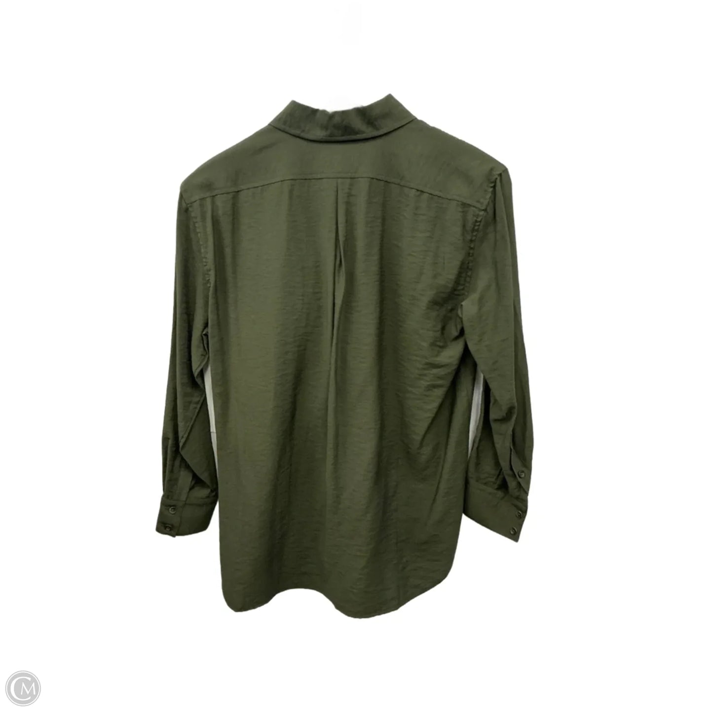 Top Long Sleeve By Banana Republic In Green, Size: Xxs