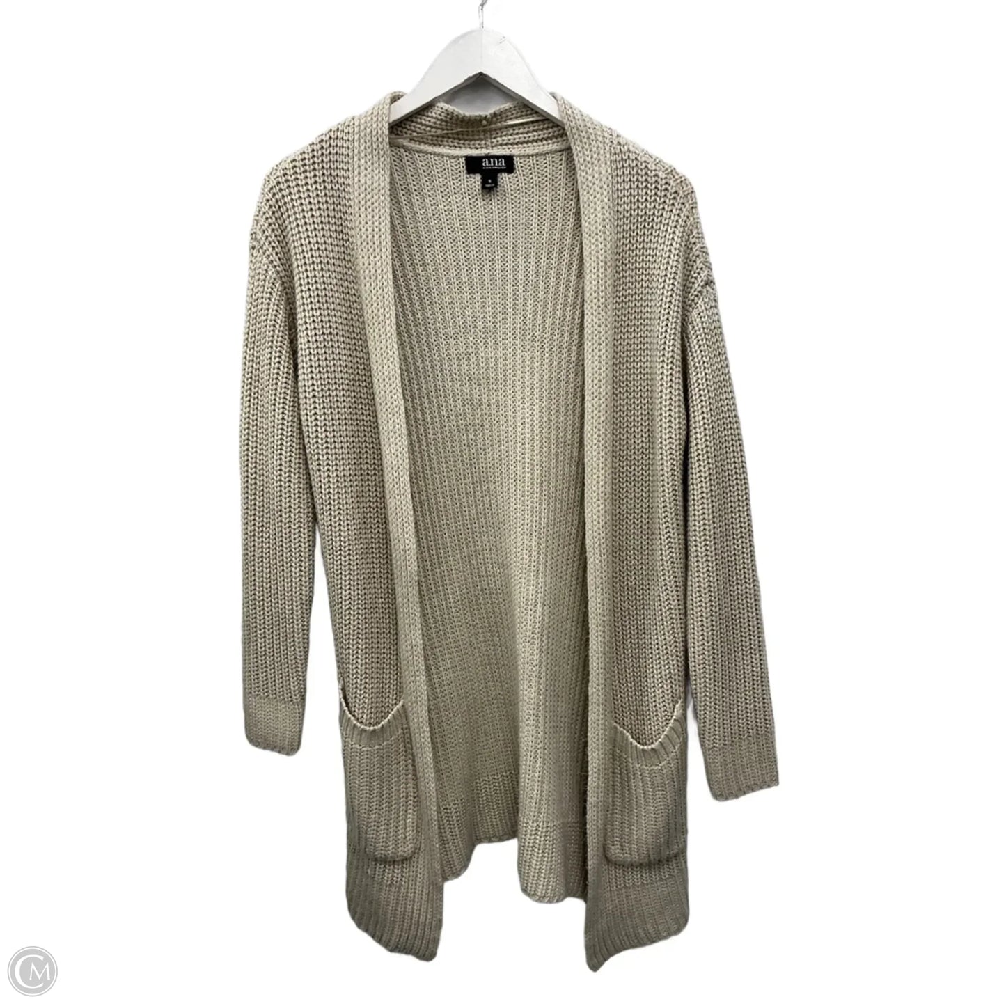 Sweater Cardigan By Ana In Cream, Size: S