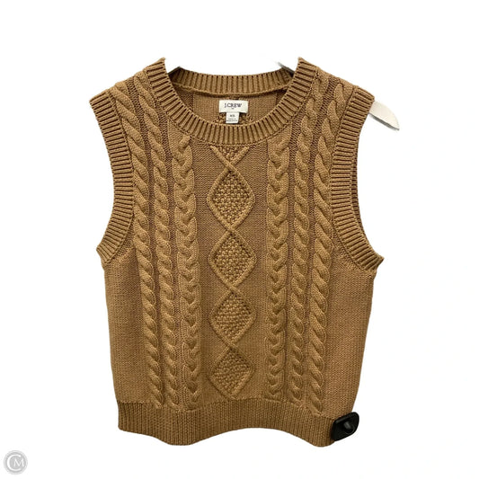 Vest Sweater By J. Crew In Beige, Size: Xs