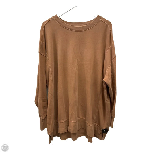 Top Long Sleeve By Maurices In Brown, Size: 2x