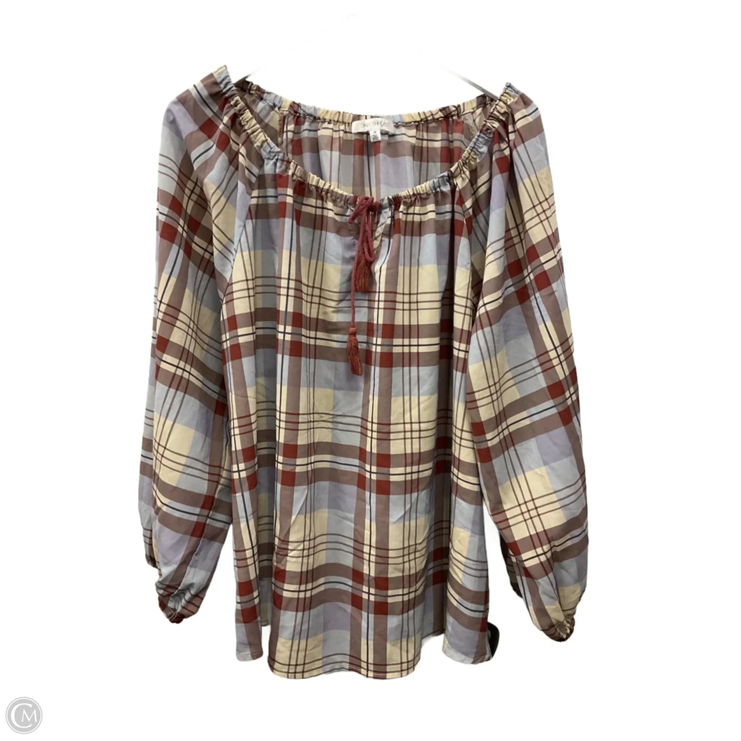 Top 3/4 Sleeve By Daily Thread In Purple, Size: 3x