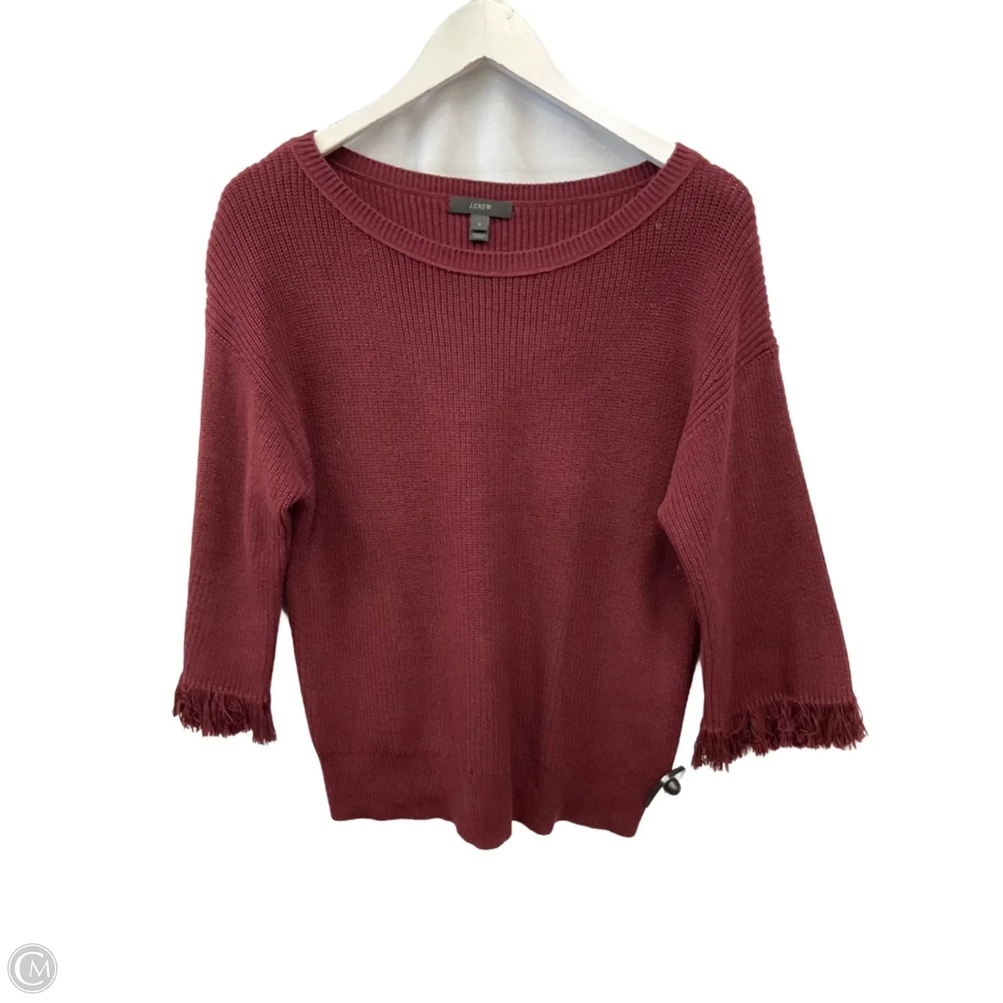 Top 3/4 Sleeve By J. Crew In Red, Size: S