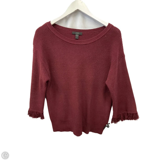 Top 3/4 Sleeve By J. Crew In Red, Size: S