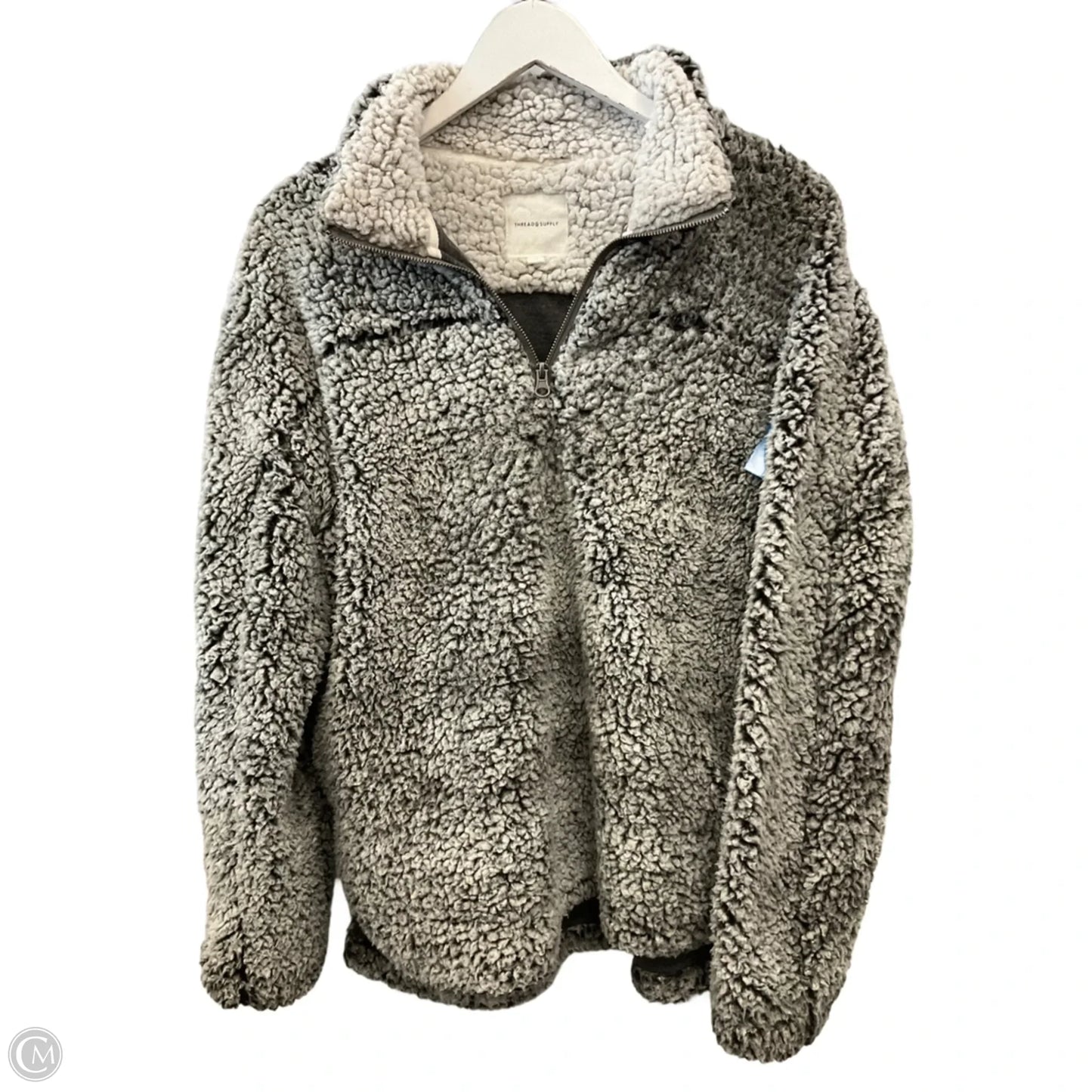 Sweatshirt Collar By Thread And Supply In Grey, Size: S