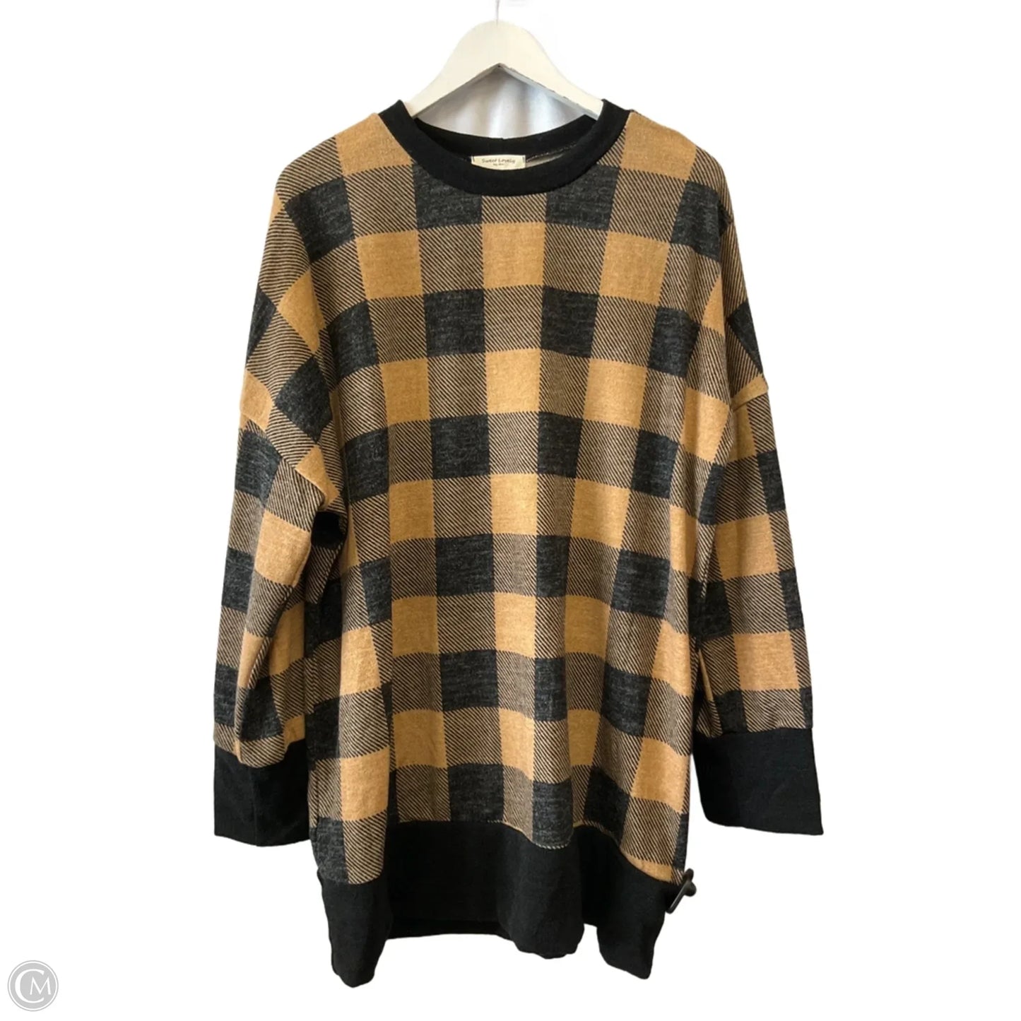 Top Long Sleeve By Sweet Lovely In Tan, Size: 3x