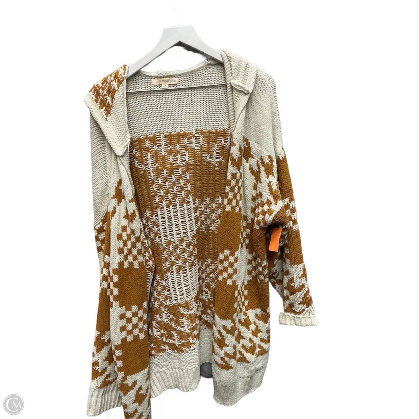 Sweater Cardigan By Rewind In Yellow, Size: 1x