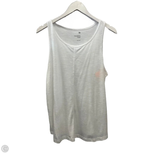 Tank Top By So In White, Size: L