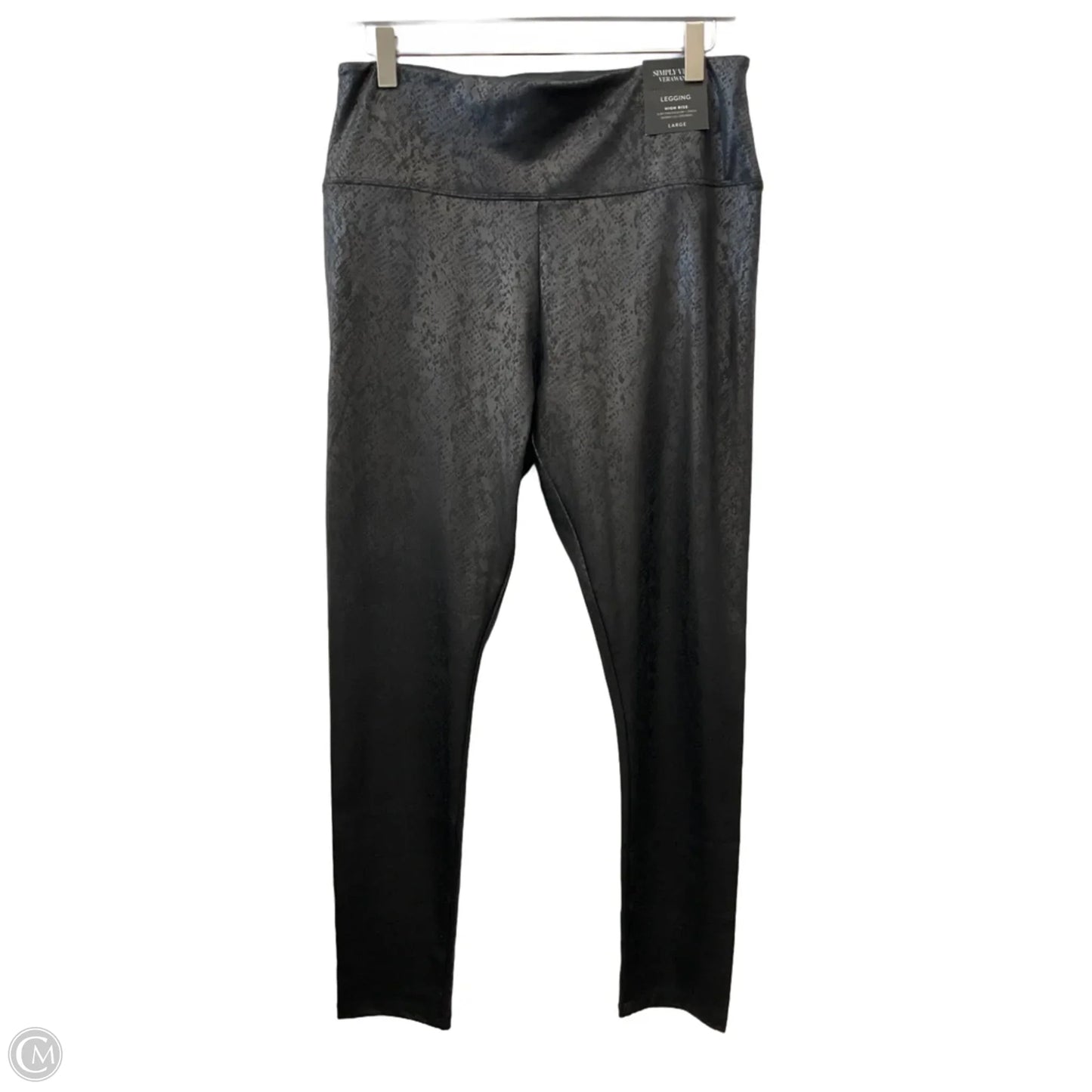 Pants Leggings By Simply Vera In Black, Size: L