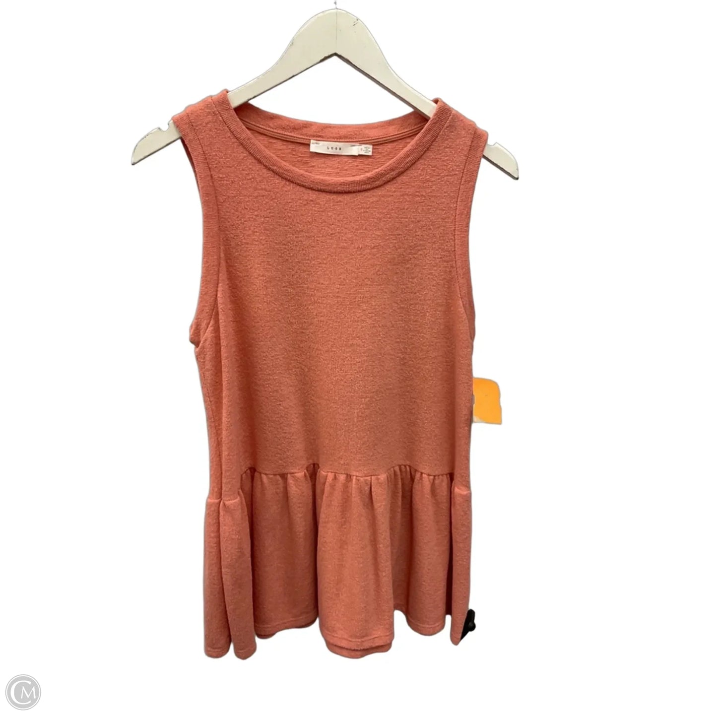 Top Sleeveless By Lush In Orange, Size: S