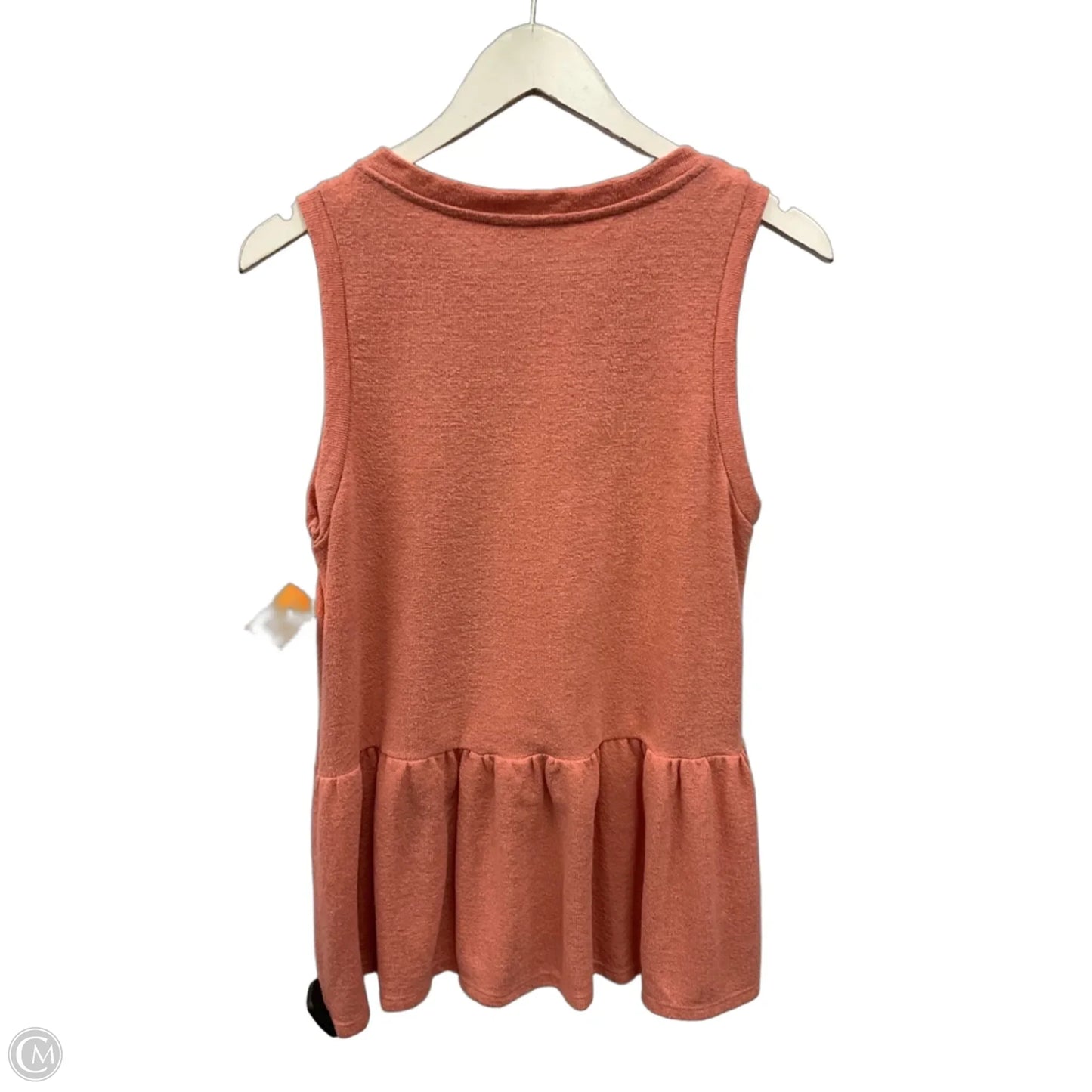 Top Sleeveless By Lush In Orange, Size: S
