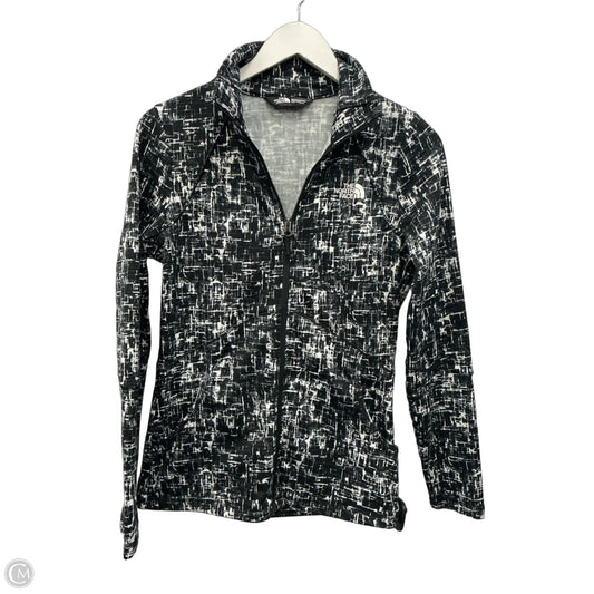 Athletic Jacket By The North Face In Black & White, Size: S