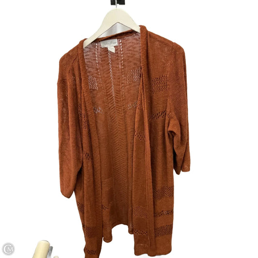 Cardigan By Cme In Orange, Size: 3x