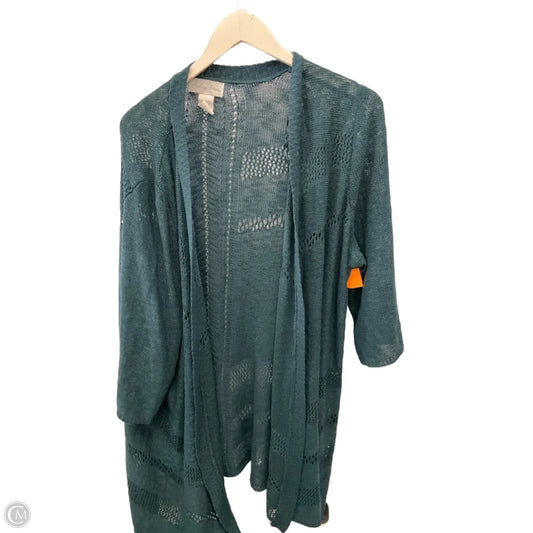 Cardigan By Cme In Teal, Size: 3x