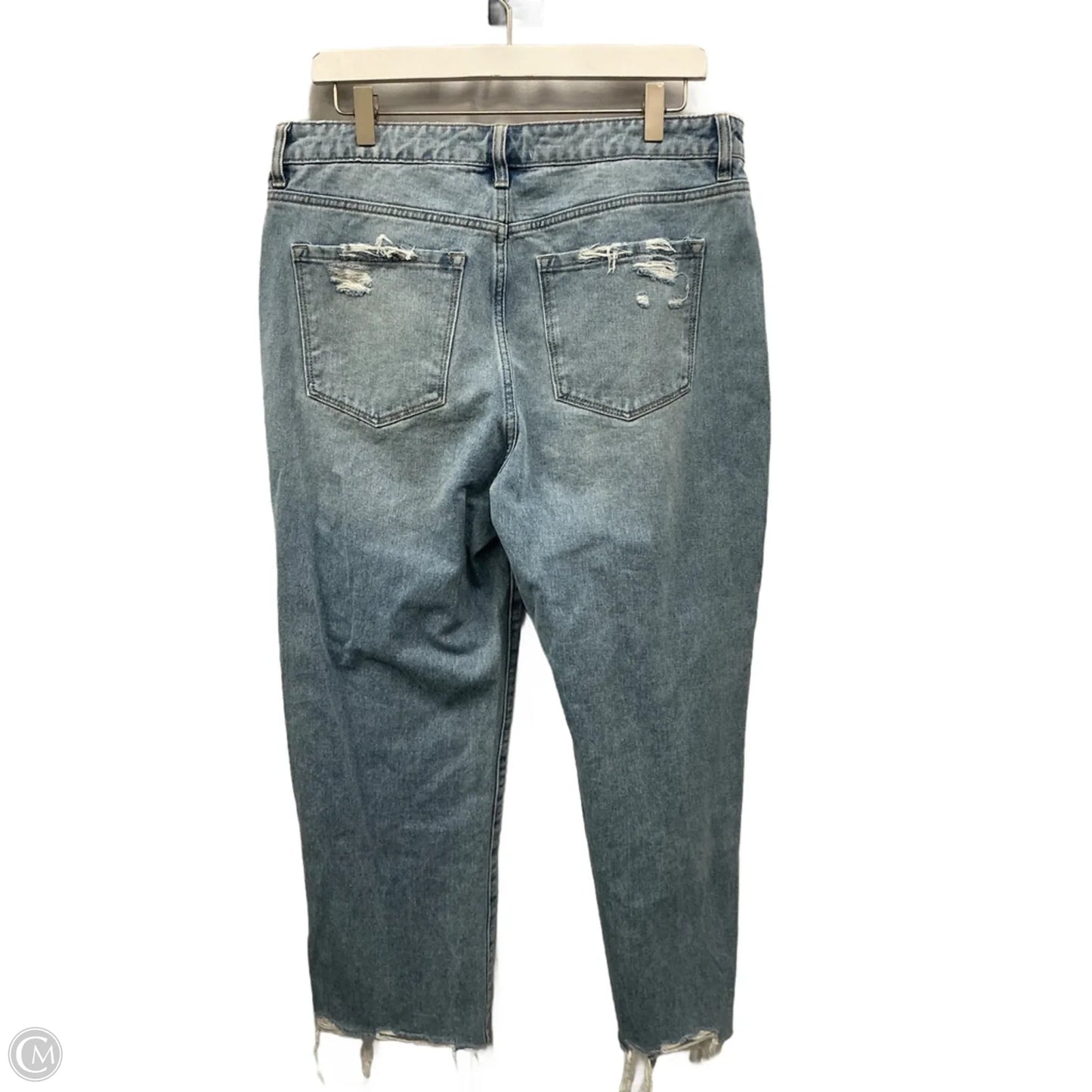 Jeans Straight By Flying Monkey In Blue Denim, Size: 12