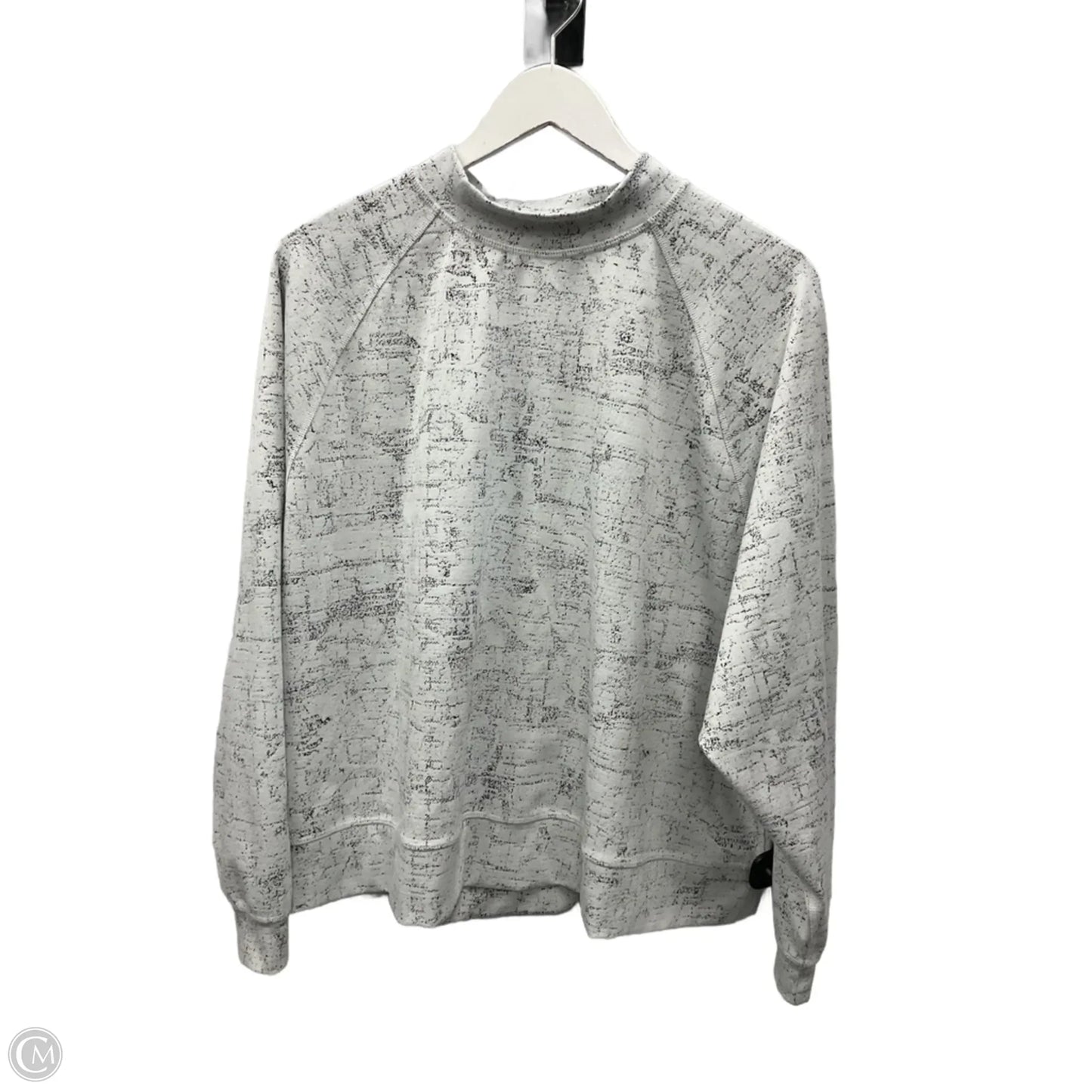 Athletic Top Long Sleeve Collar By Eddie Bauer In Grey, Size: Xl