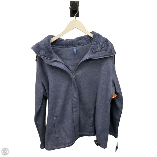 Jacket Fleece By Falls Creek In Navy, Size: 2x