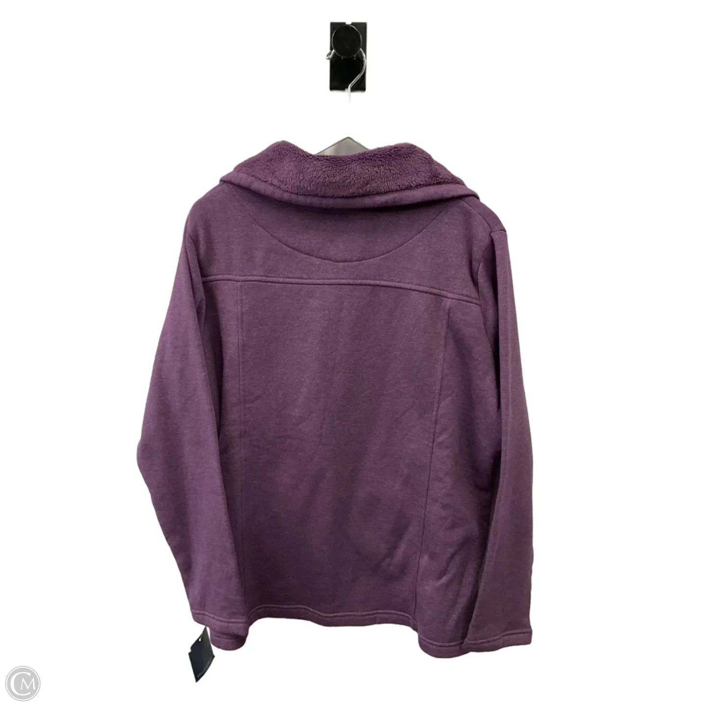 Jacket Fleece By Falls Creek In Purple, Size: 2x