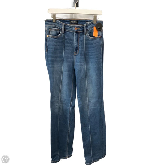 Jeans Straight By Judy Blue In Blue Denim, Size: 10