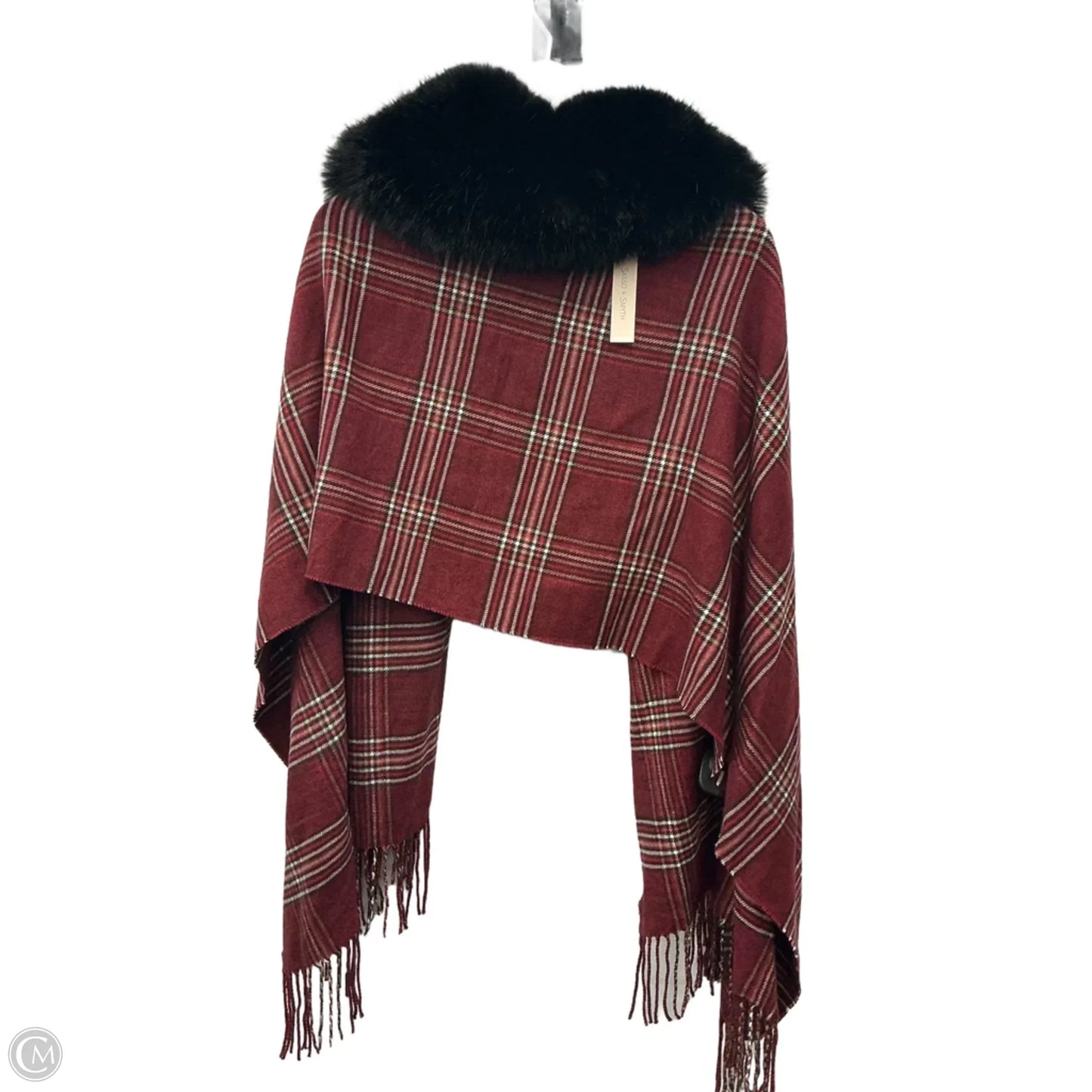 Shawl By Clothes Mentor In Red, Size: Osfm