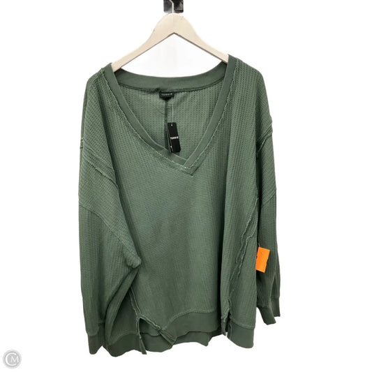 Top Long Sleeve By Torrid In Green, Size: 2x
