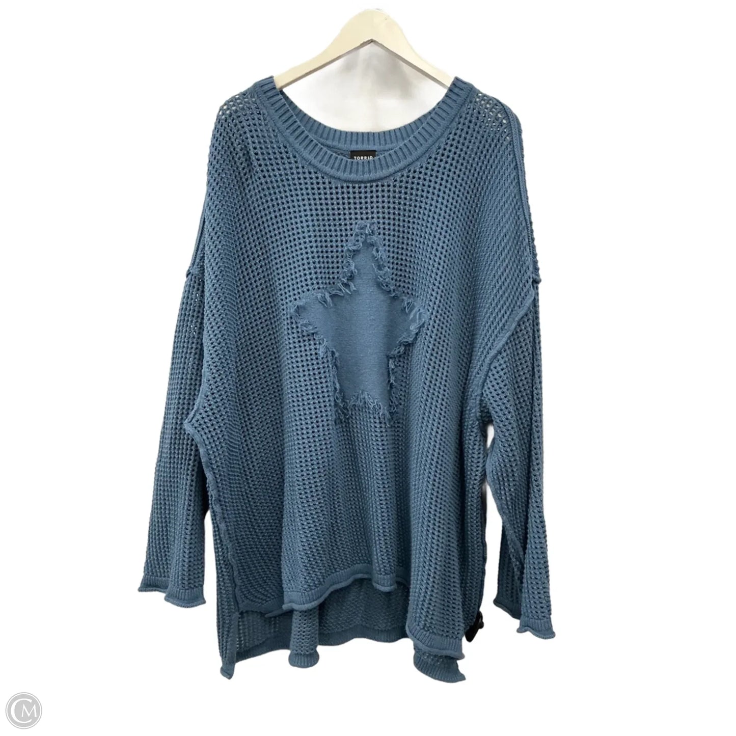 Sweater By Torrid In Blue, Size: 4x