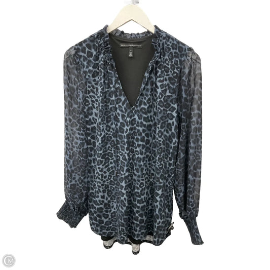 Tunic Long Sleeve By White House Black Market In Blue, Size: S