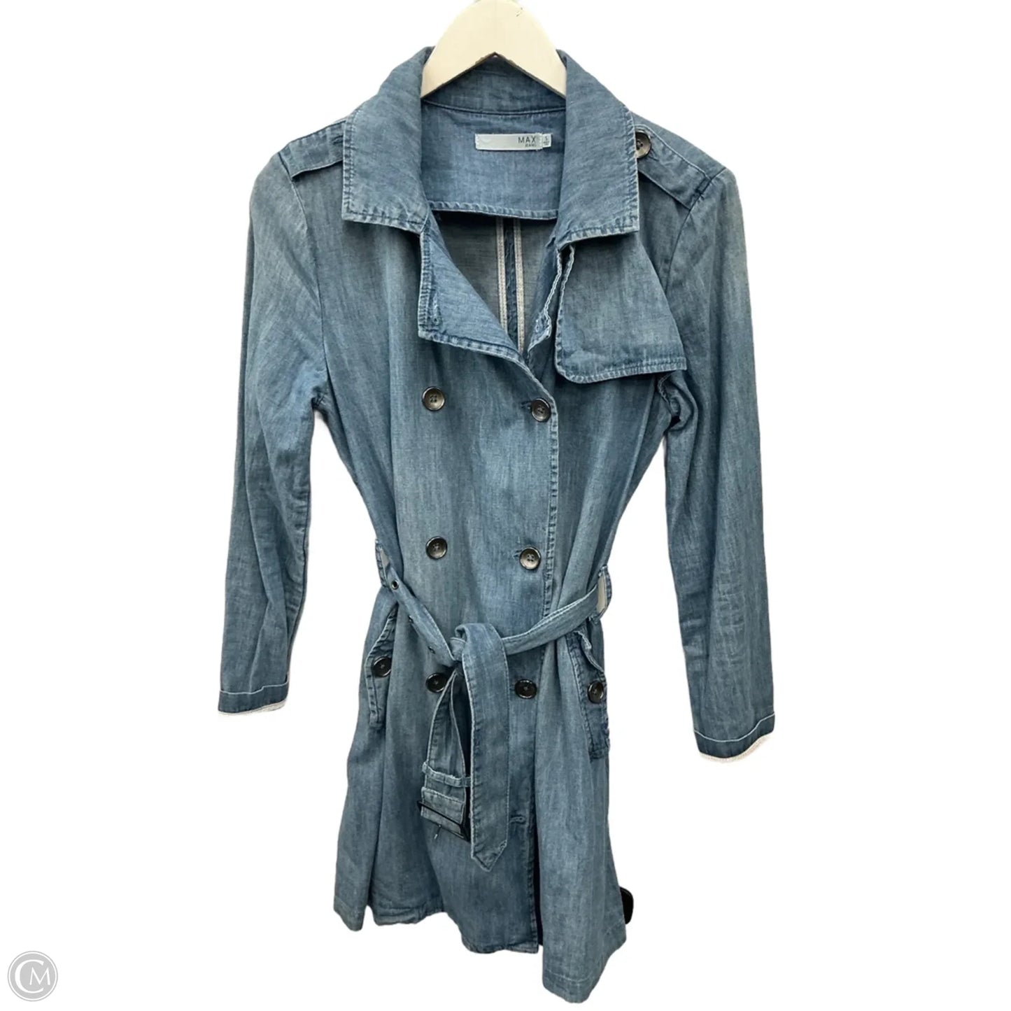Jacket Denim By Max Jeans In Blue Denim, Size: S