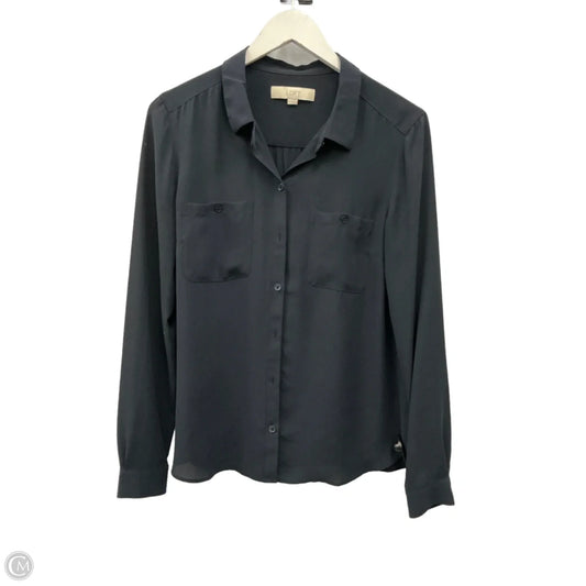 Top Long Sleeve By Loft In Navy, Size: M