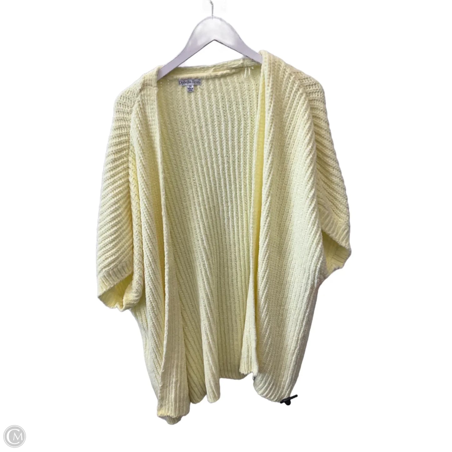 Cardigan By Ophelia Roe In Yellow, Size: 2x