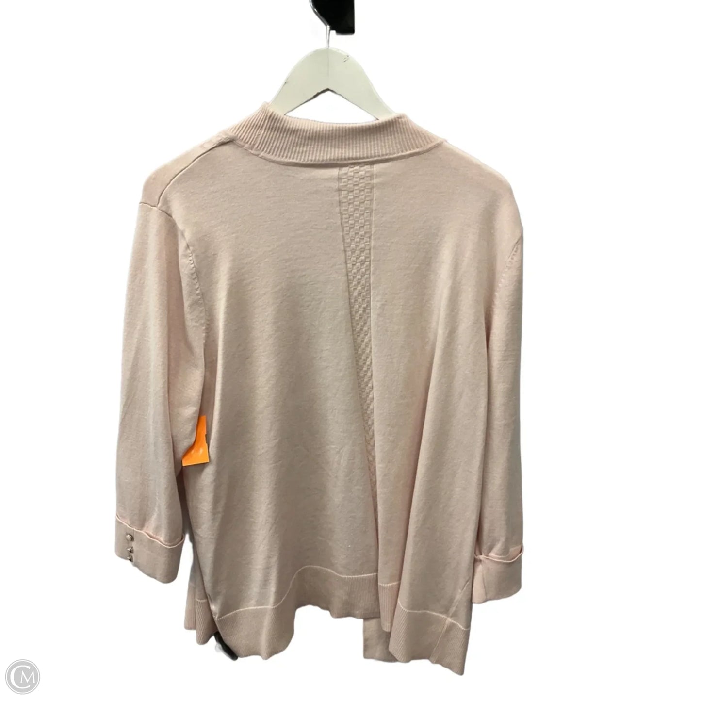 Cardigan By Clothes Mentor In Pink, Size: 3x