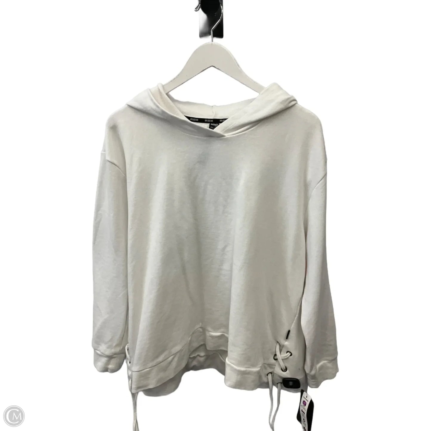 Sweatshirt Hoodie By Rbx In White, Size: 2x