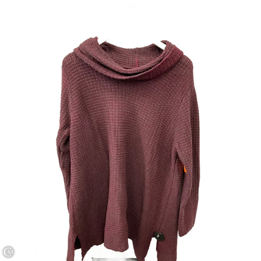 Sweater By Eight Eight Eight In Maroon, Size: 2x