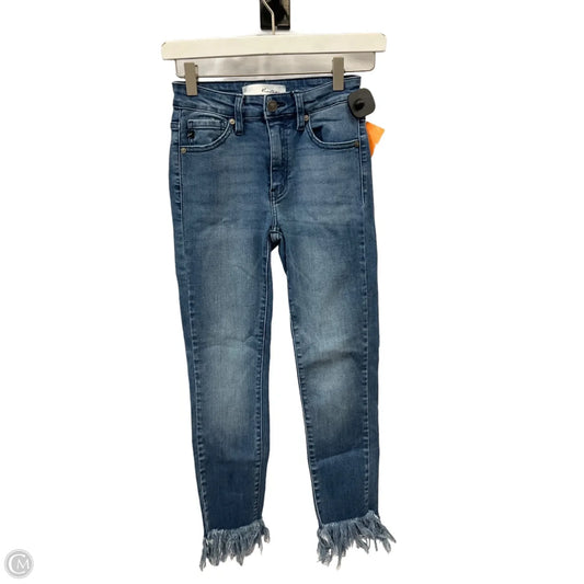 Jeans Skinny By Kancan In Blue Denim, Size: 0