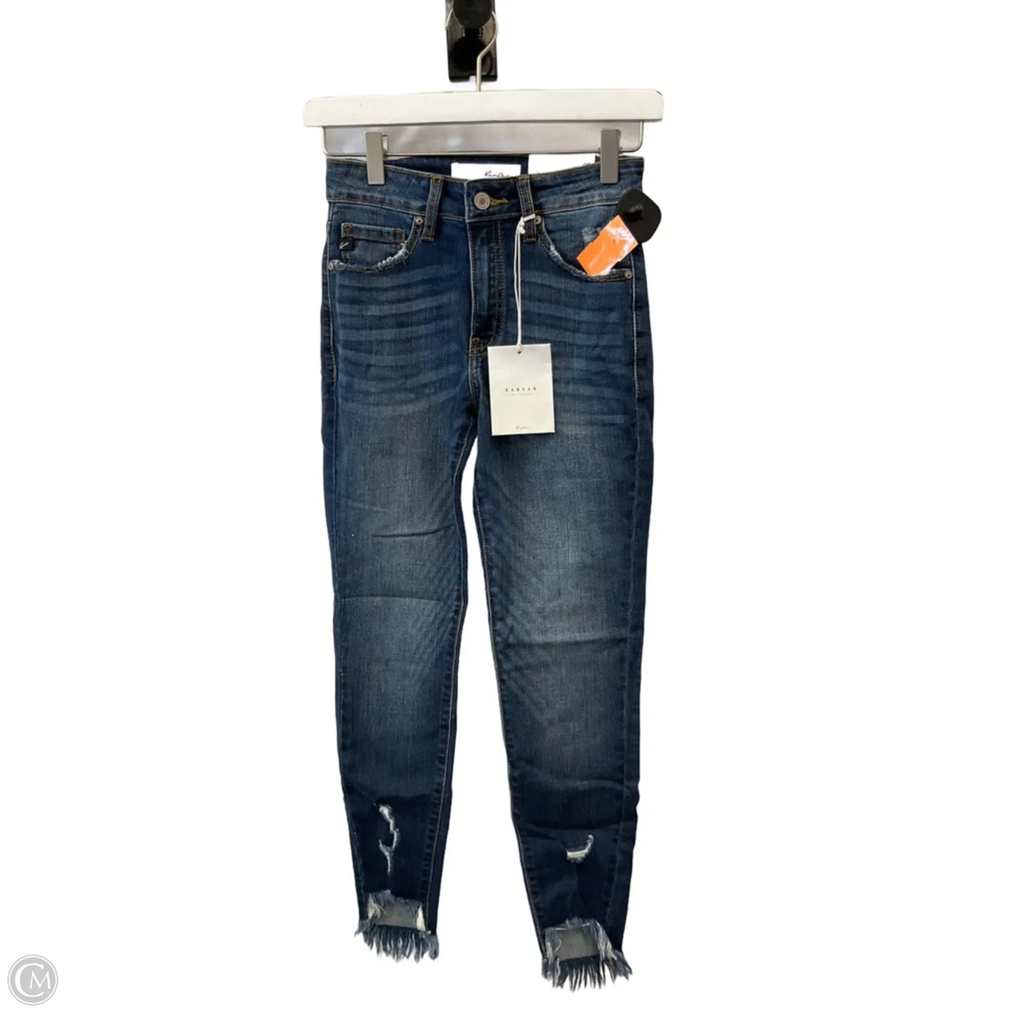 Jeans Skinny By Kancan In Blue Denim, Size: 0
