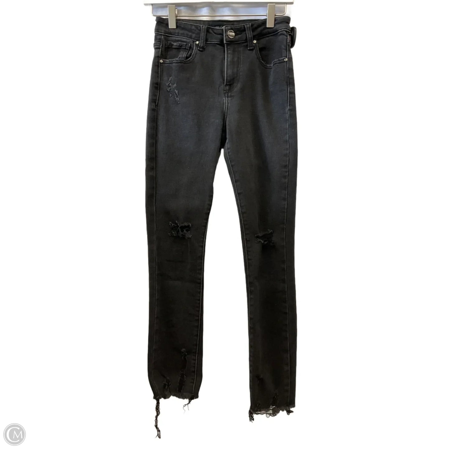 Jeans Skinny By Risen In Black, Size: 0