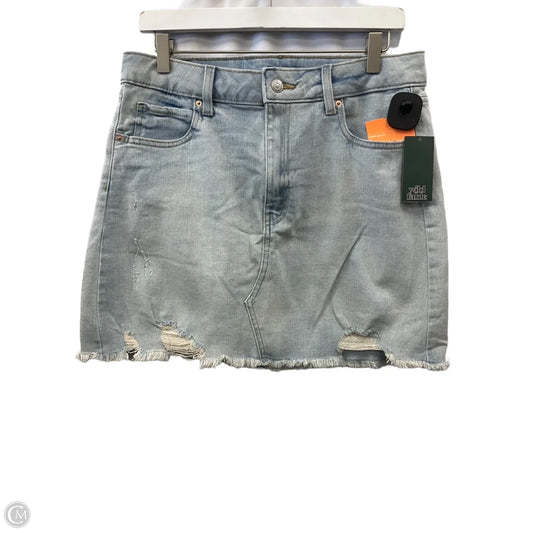 Skirt Mini & Short By Wild Fable In Blue Denim, Size: 12