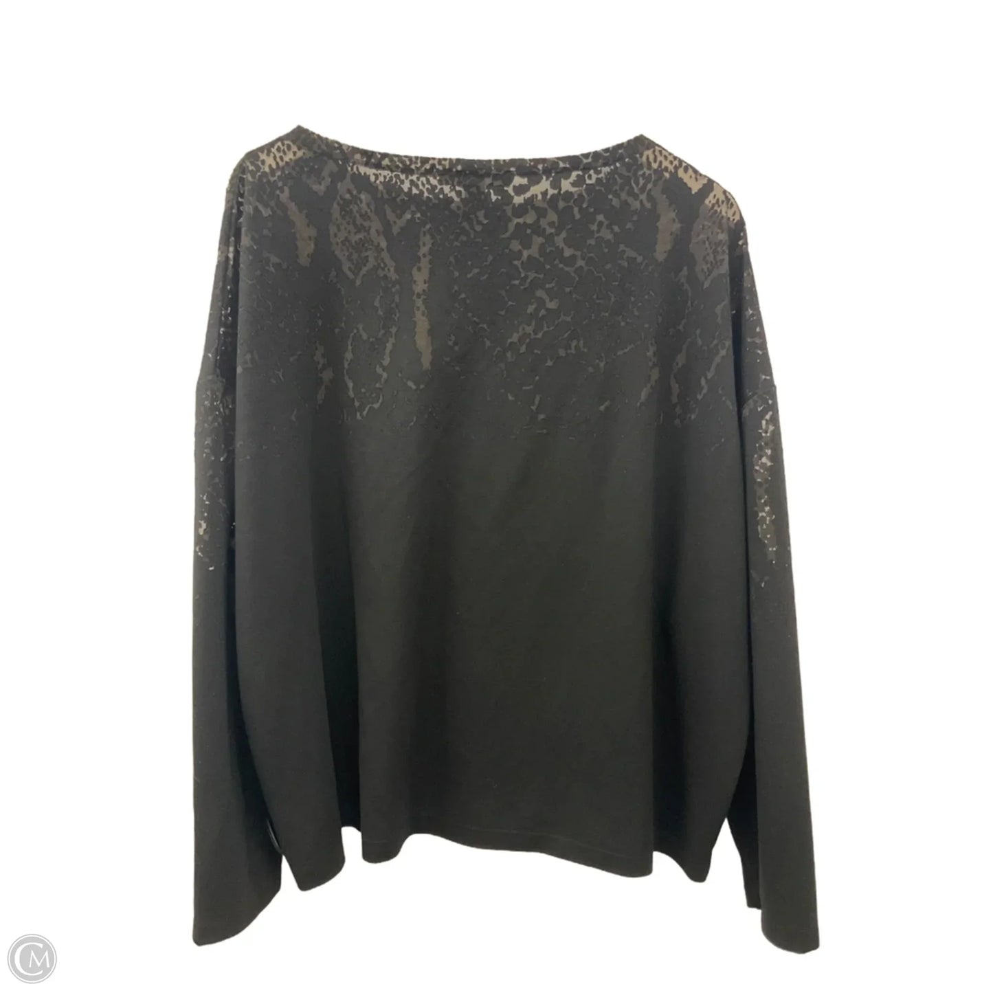 Top Long Sleeve Designer By All Saints In Black, Size: L