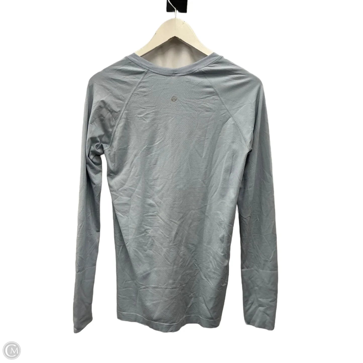 Athletic Top Long Sleeve Collar By Lululemon In Blue, Size: M