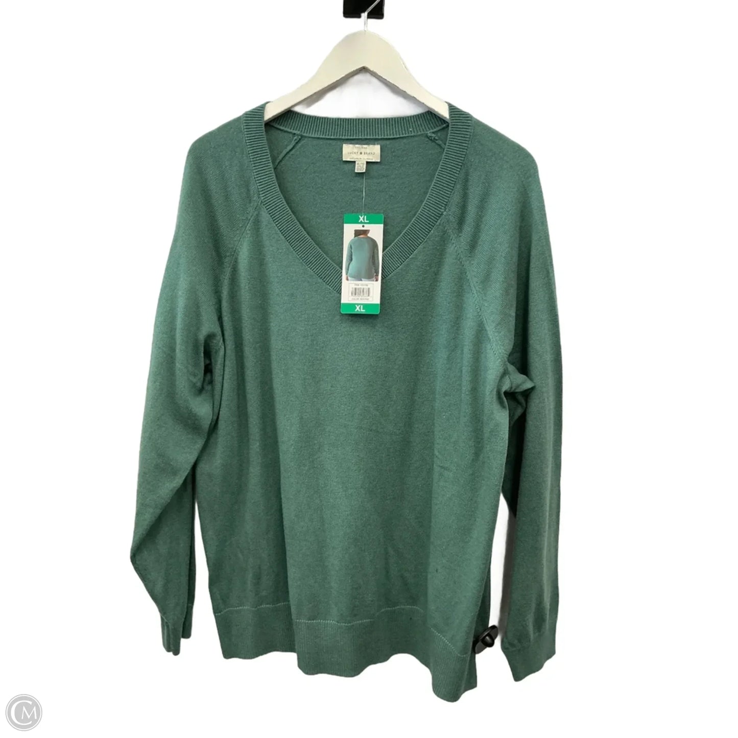 Top Long Sleeve By Lucky Brand In Green, Size: Xl