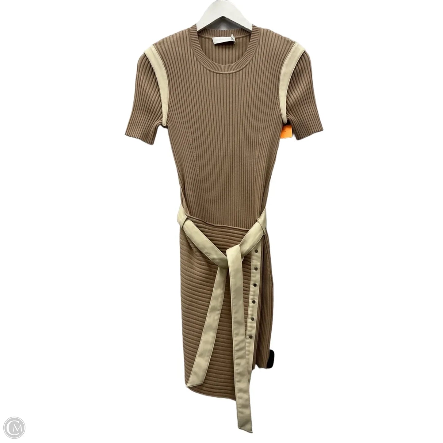 Dress Casual Midi By Cma In Beige, Size: S