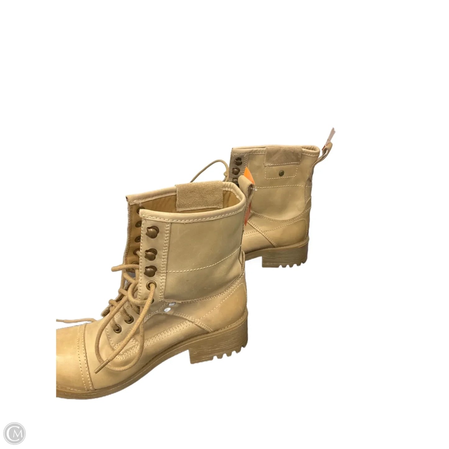 Boots Ankle Heels By Steve Madden In Tan, Size: 8.5