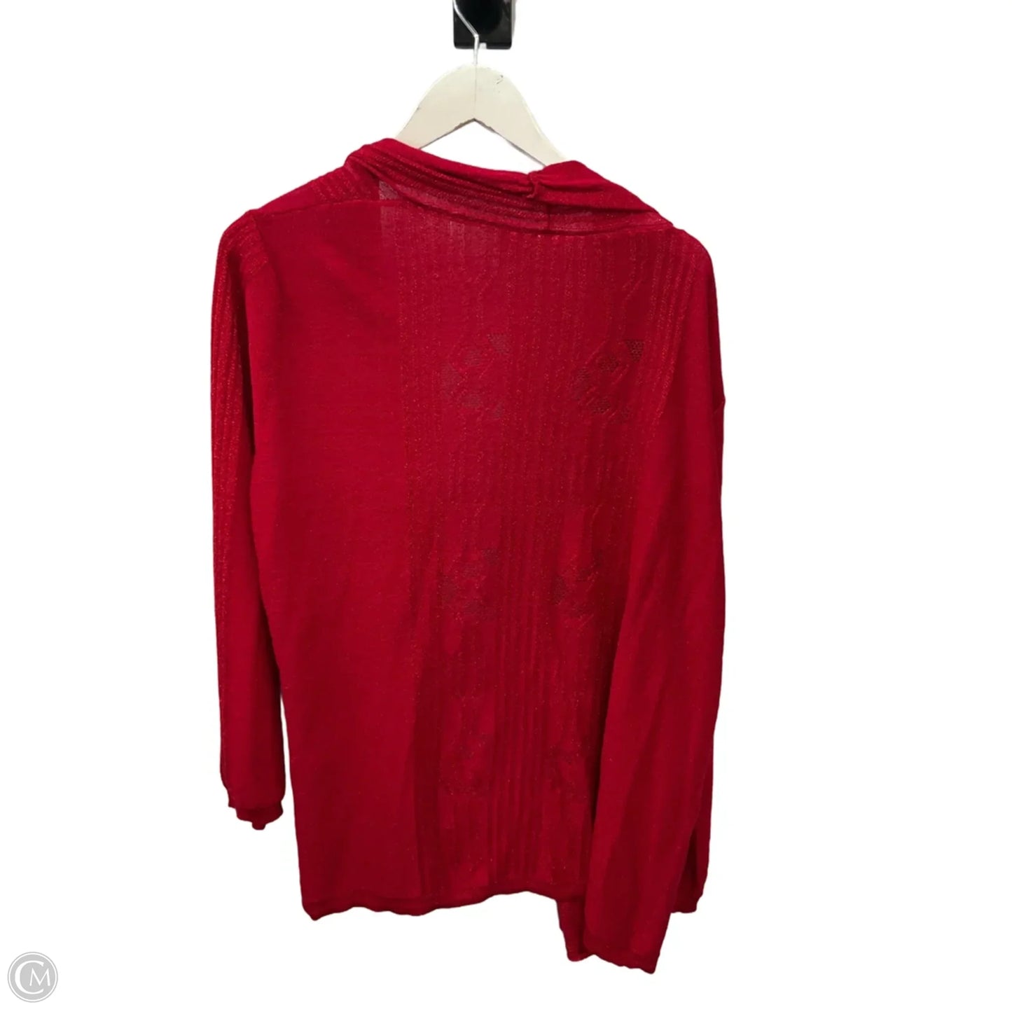 Cardigan By Clothes Mentor In Red, Size: 3x
