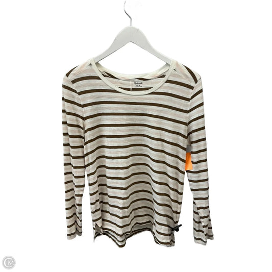 Top Long Sleeve By Madewell In Beige, Size: M